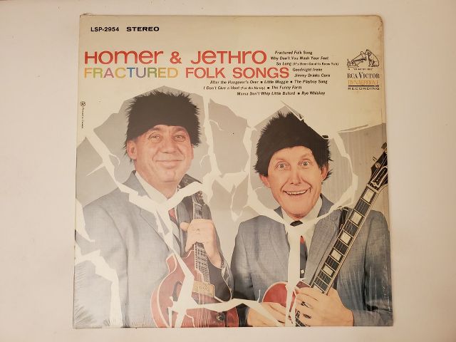 Homer and Jethro Fractured Folk Songs vinyl record