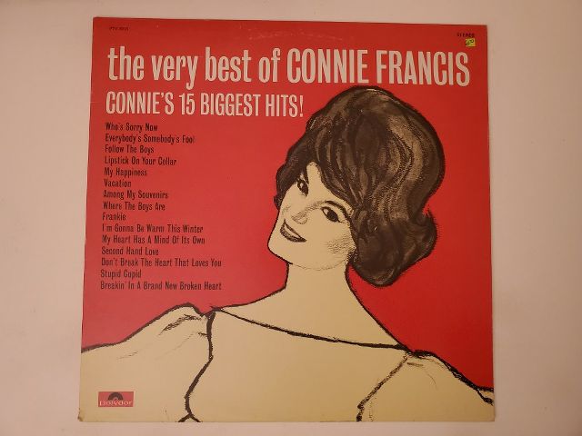 Connie Francis The Very Best of Connie Francis: Connie?s 15 Biggest Hits vinyl record