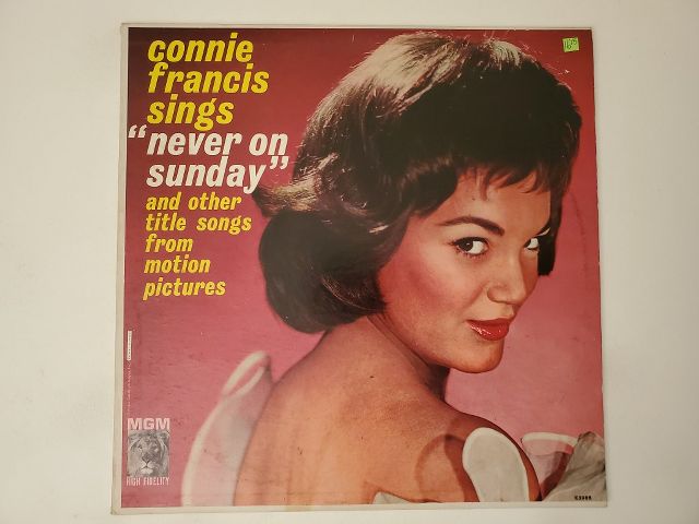 Connie Francis Sings 'Never on Sunday' and Other Title Songs from Motion Pictures vinyl record