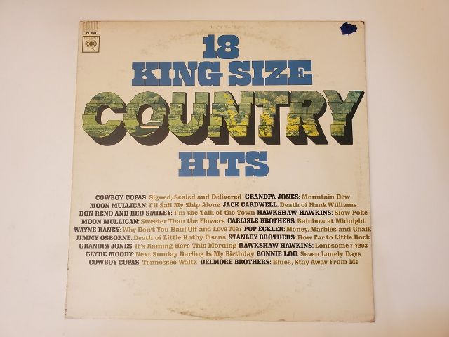 Various Artists 18 King Size Country Hits vinyl record