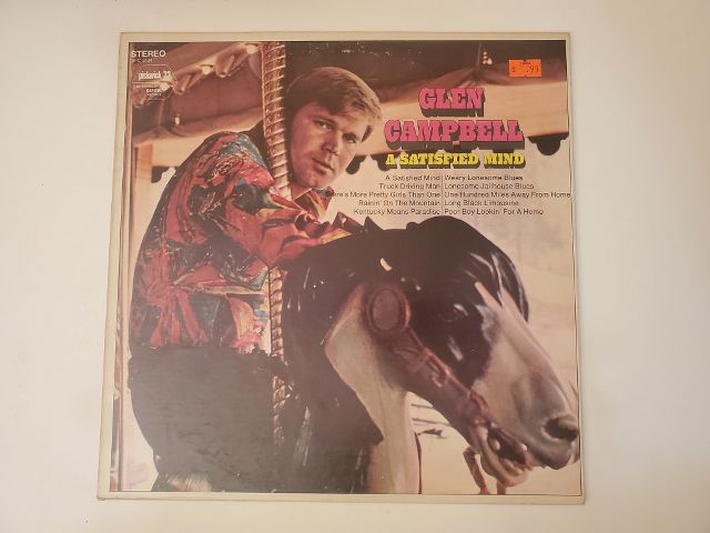 Glen Campbell A Satisfied Mind vinyl record