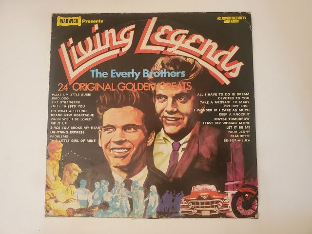 The Everly Brothers Living Legends: 24 Original Golden Greats vinyl record