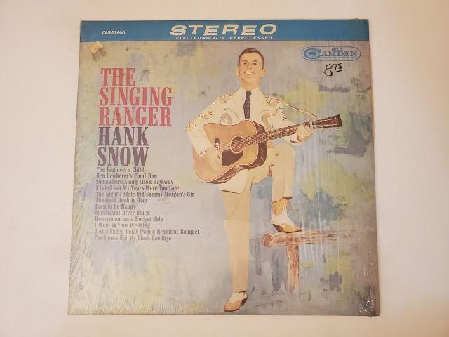 Hank Snow The Singing Ranger vinyl record