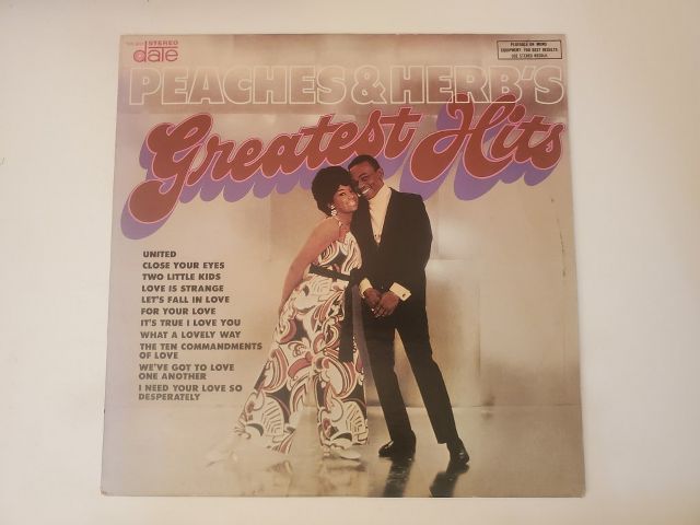 Peaches & Herb Greatest Hits vinyl record