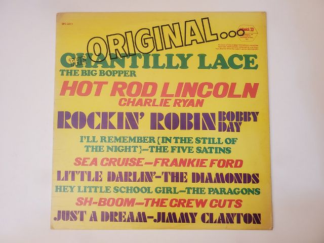 Various Artists Original... Chantilly Lace vinyl record