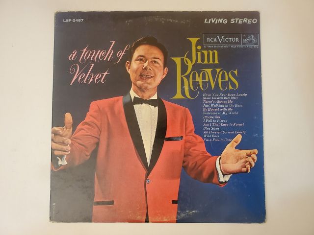 Jim Reeves A Touch of Velvet vinyl record