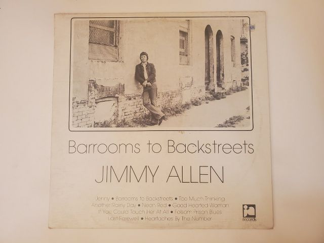 Jimmy Allen Barrooms to Backstreets vinyl record