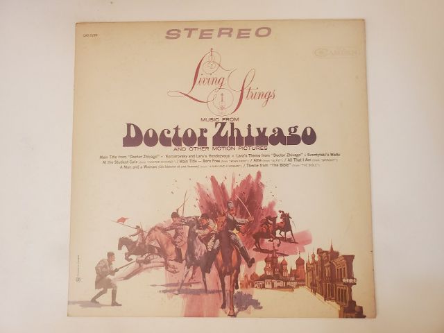 Living Strings Music from Doctor Zhivago and Other Motion Pictures vinyl record