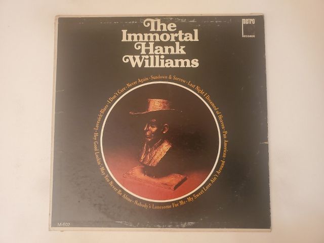 Hank Williams The Immortal Hank Williams vinyl record