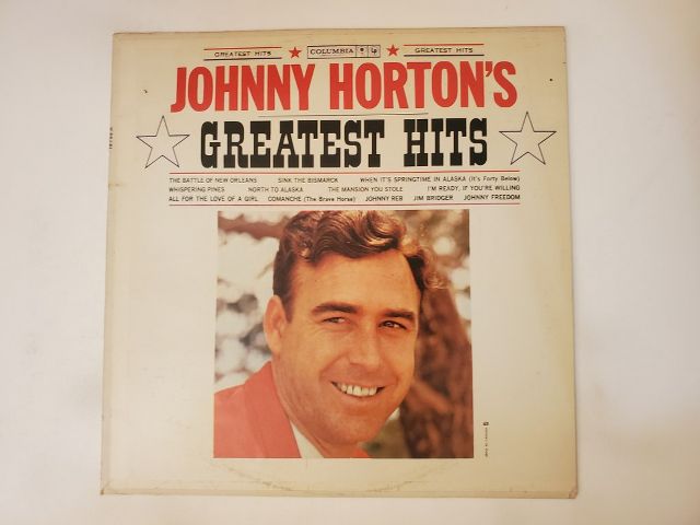 Johnny Horton Johnny Horton's Greatest Hits vinyl record