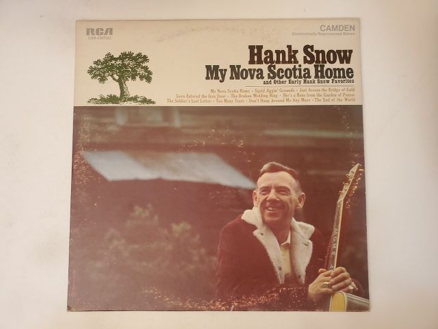 Hank Snow My Nova Scotia Home vinyl record