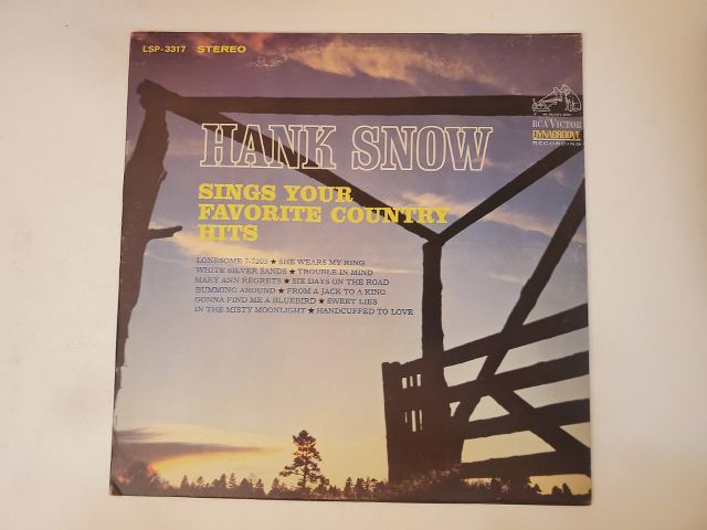 Hank Snow Sings Your Favorite Country Hits vinyl record