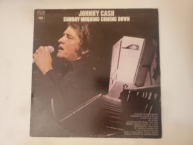 Johnny Cash Sunday Morning Coming Down vinyl record