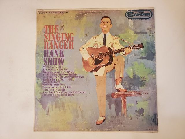 Hank Snow The Singing Ranger vinyl record