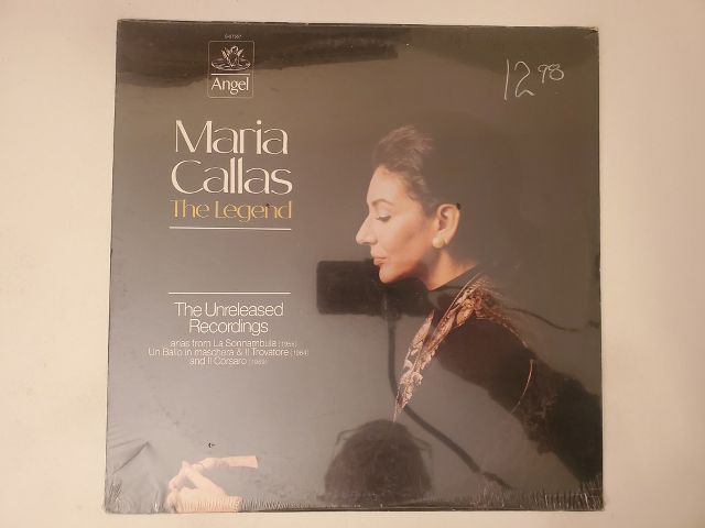 Maria Callas The Legend: The Unreleased Recordings vinyl record