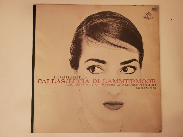 Maria Callas Highlights from Lucia di Lammermoor vinyl record