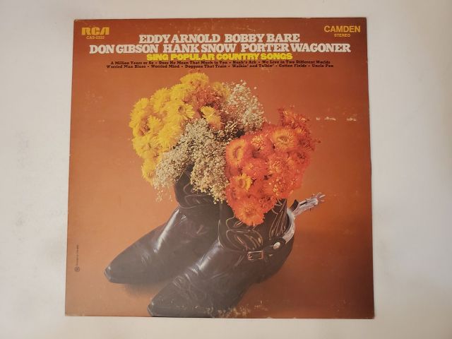 Eddy Arnold, Bobby Bare, Don Gibson, Hank Snow, Porter Wagoner Sing Popular Country Songs vinyl record