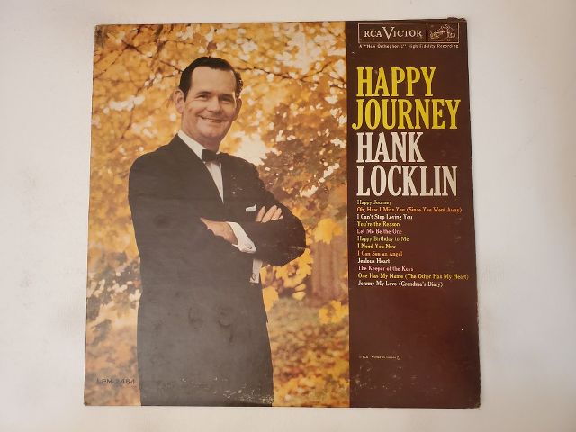 Hank Locklin Happy Journey vinyl record