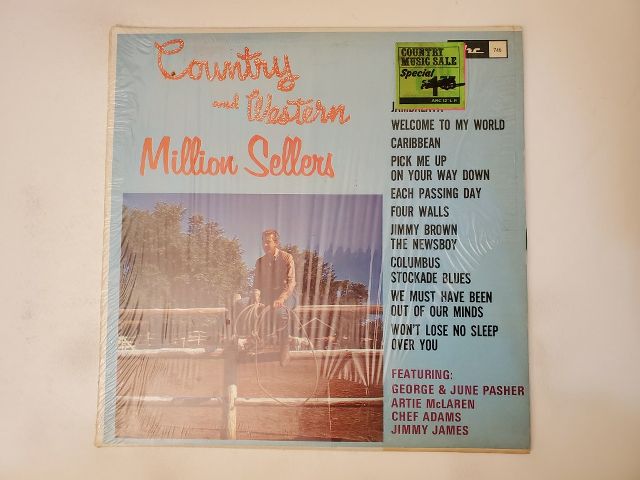 Various Artists Country and Western Million Sellers vinyl record