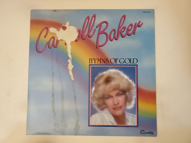 Carroll Baker Hymns of Gold vinyl record