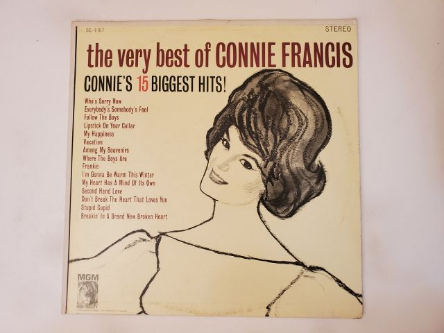 Connie Francis The Very Best of Connie Francis: Connie?s 15 Biggest Hits vinyl record