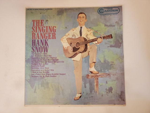 Hank Snow The Singing Ranger vinyl record