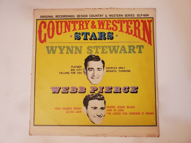 Wynn Stewart and Webb Pierce Country & Western Stars vinyl record