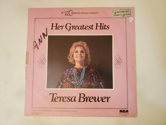 Teresa Brewer Her Greatest Hits vinyl record