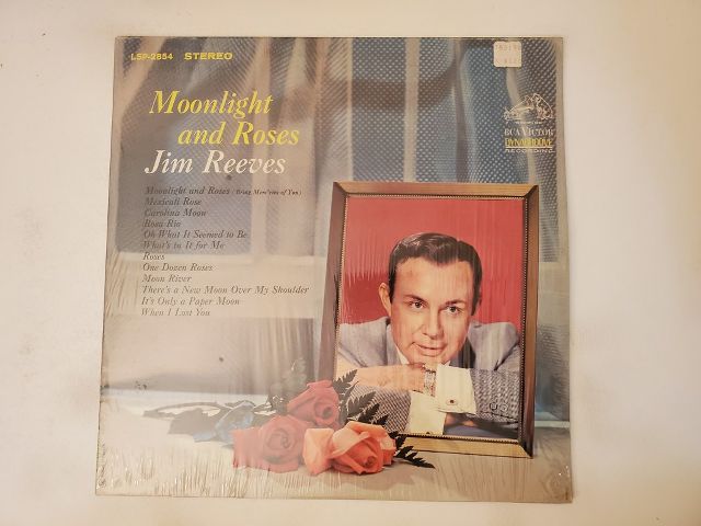 Jim Reeves Moonlight and Roses vinyl record