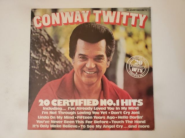 Conway Twitty 20 Certified No. 1 Hits vinyl record