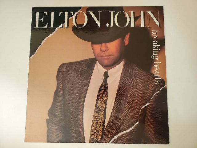 Elton John Breaking Hearts vinyl record
