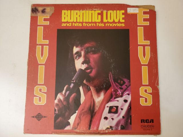 Elvis Presley Burning Love and Hits from His Movies, Volume 2 vinyl record