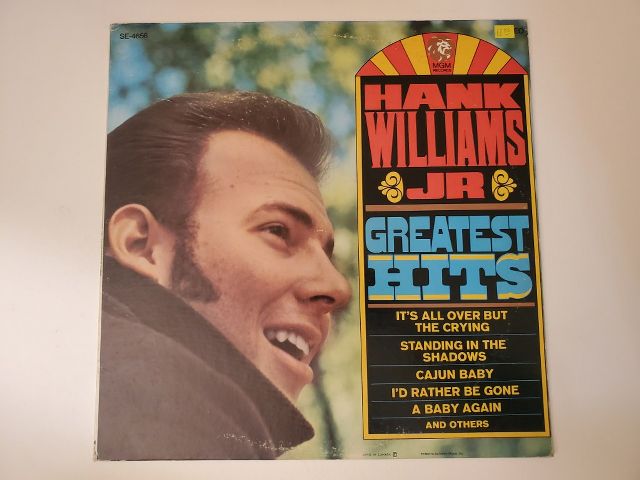 Hank Williams Jr Greatest Hits vinyl record