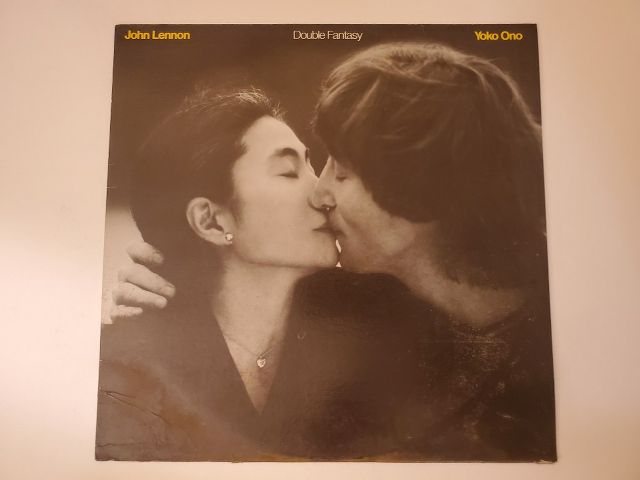 John Lennon and Yoko Ono Double Fantasy vinyl record