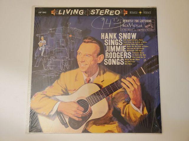 Hank Snow Hank Snow Sings Jimmie Rodgers Songs vinyl record