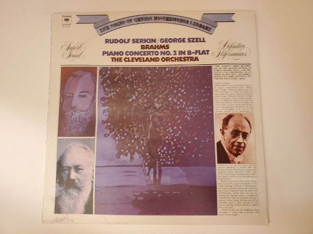 Rudolf Serkin, George Szell Brahms Piano Concerto No. 2 in B-Flat vinyl record