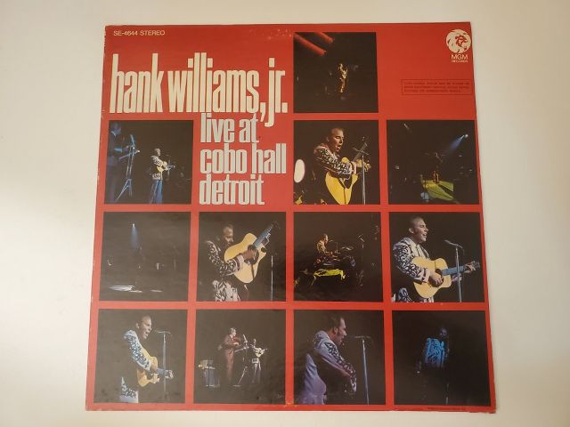 Hank Williams Jr Live at Cobo Hall Detroit vinyl record