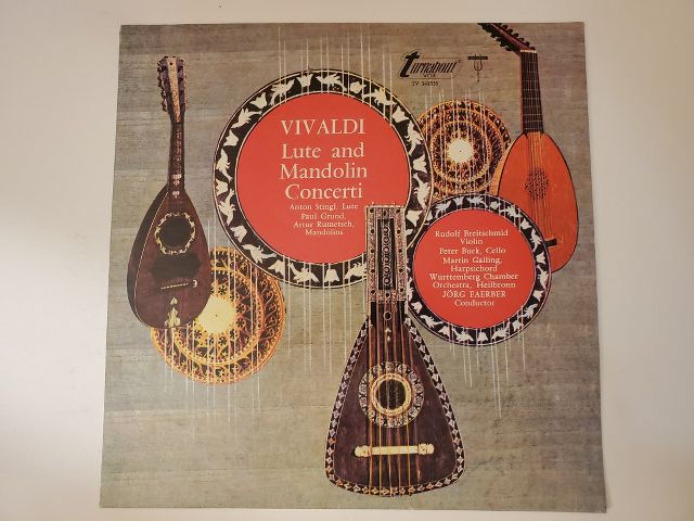 Antonio Vivaldi Lute and Mandolin Concerti vinyl record