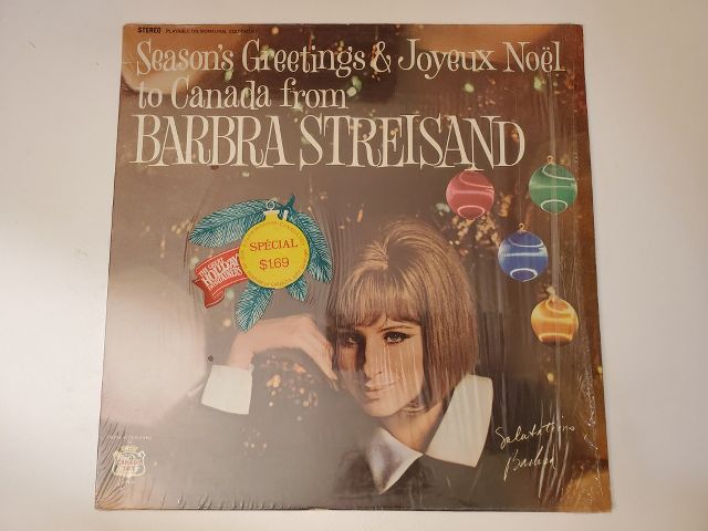 Barbra Streisand Season's Greetings & Joyeux No?l to Canada vinyl record