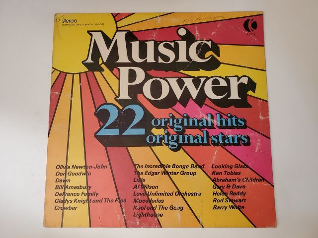 Various Artists Music Power vinyl record