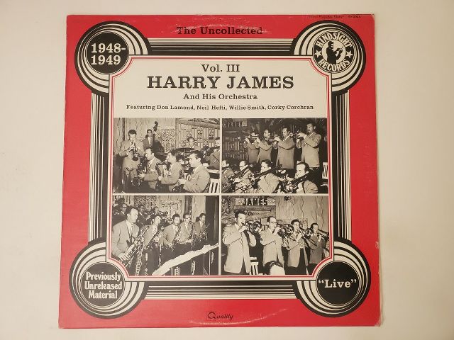 Harry James and His Orchestra The Uncollected Vol. III (1948-1949) vinyl record
