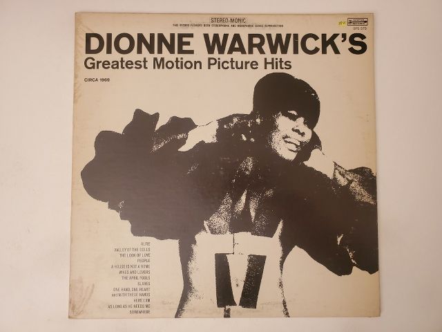 Dionne Warwick Greatest Motion Picture Hits vinyl record