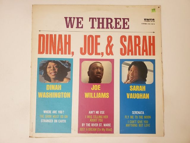Dinah Washington, Joe Williams, Sarah Vaughan We Three vinyl record