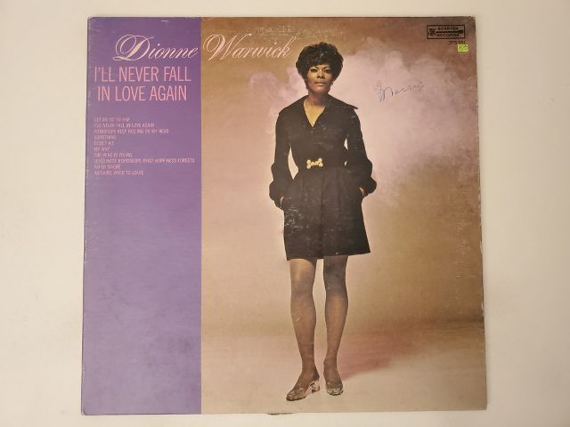 Dionne Warwick I'll Never Fall in Love Again vinyl record