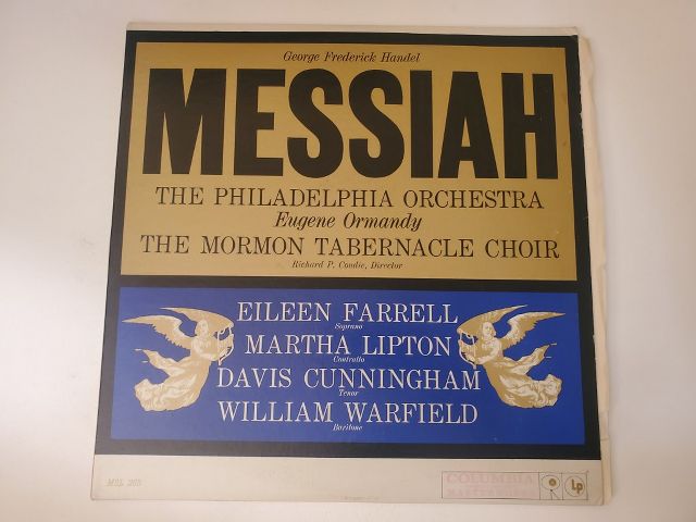 The Philadelphia Orchestra, The Mormon Tabernacle Choir Messiah vinyl record