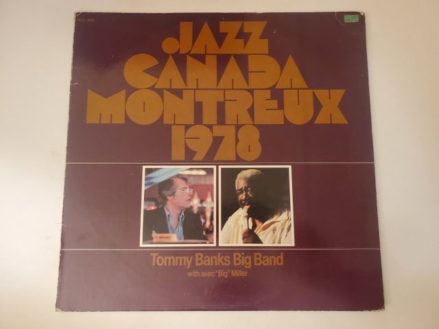 Tommy Banks Big Band with 'Big' Miller Jazz Canada Montreux 1978 vinyl record