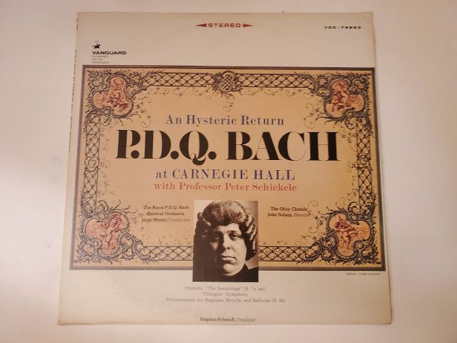 P.D.Q. Bach An Hysteric Return: P.D.Q. Bach at Carnegie Hall vinyl record