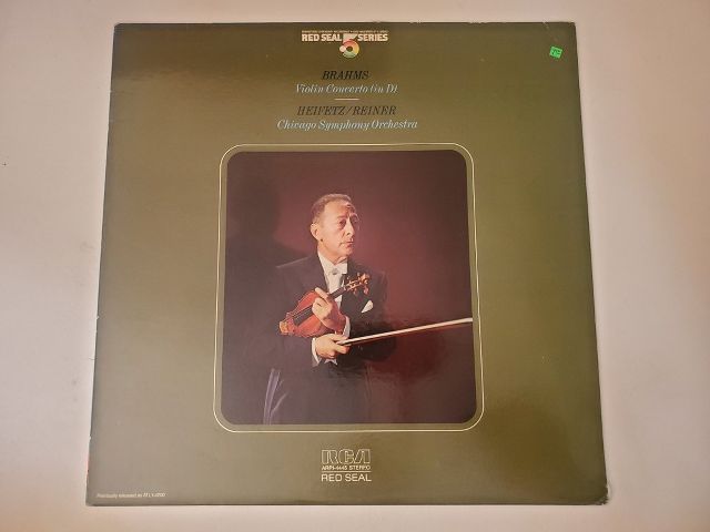 Chicago Symphony Orchestra, Heifetz, Reiner Brahms: Violin Concerto in D vinyl record