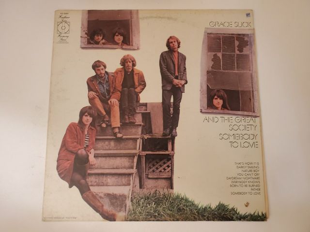 Grace Slick and The Great Society Somebody to Love vinyl record