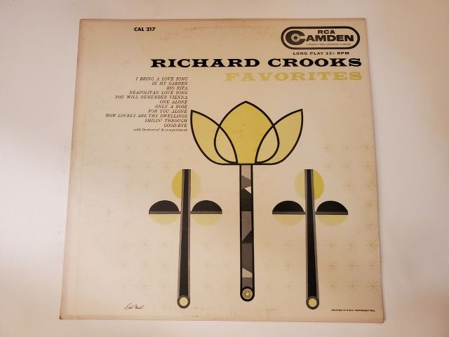 Richard Crooks Favorites vinyl record